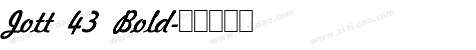 Jott 43 Bold字体转换